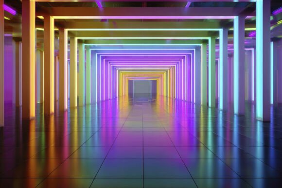 Download Neon Tunnel Background Wallpaper - Neon tunnel background Collection