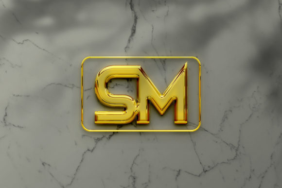 Download Golden Branding Sign Logo Mockup - Logo Collection