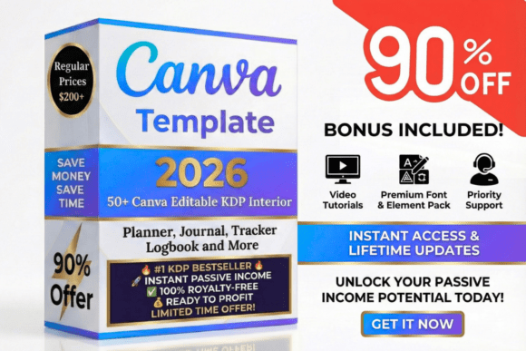 Download 50+ Editable Templates | KDP 2026 - Template Collection