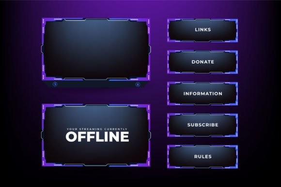 Download Broadcast Gaming Panel Template Vector - Template Collection