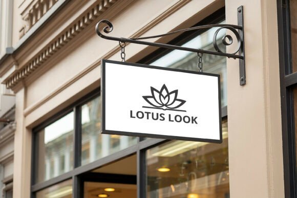 Download Hanging Shop Sign Logo Mockup - Logo Collection