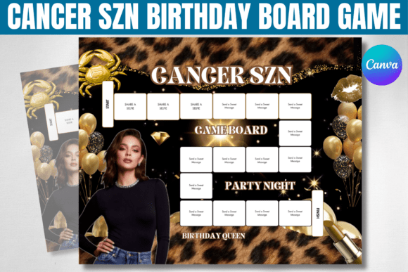 Download Cancer SZN Birthday Board Game Template - Template Collection