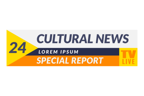 Download Cultural News Label. Live Tv Screen Bann - Live tv Collection