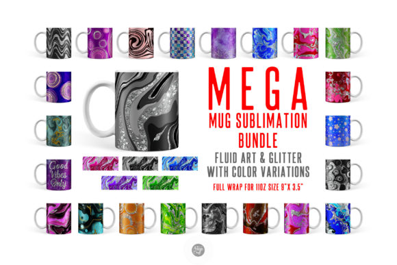 Download Mug Sublimation Bundle for 11 Oz Mugs - Mugs Collection