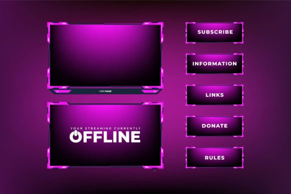 Download Girly Screen Overlay Vector Template - Template Collection