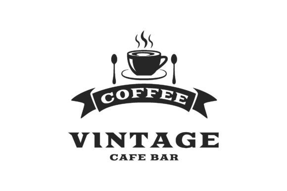 Download Vintage Coffee Logo Cafe Bar Emblem - Logo Collection