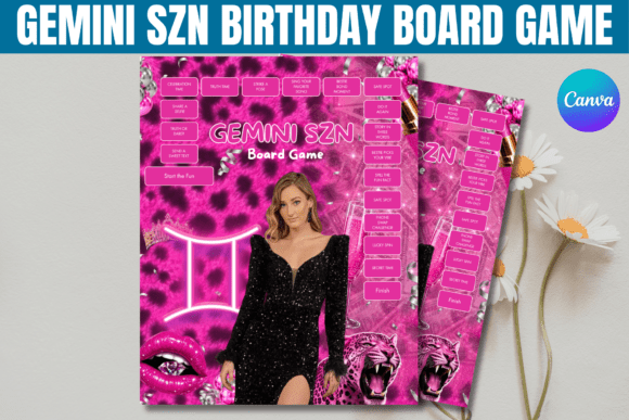 Download Gemini SZN Birthday Board Game Template - Template Collection
