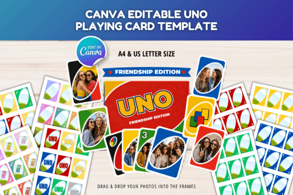 Download UNO Game Card Canva Editable Template - Template Collection