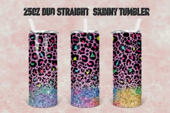 Download Foil Leopard 25oz Duo Skinny Tumbler 13 - Premium Resources