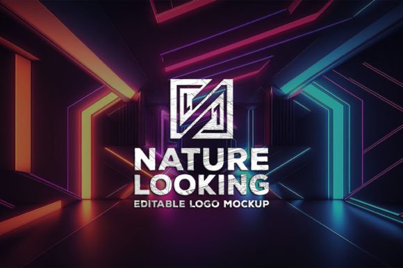 Download Logo Mockup on the Tunnel Background - Logo Collection