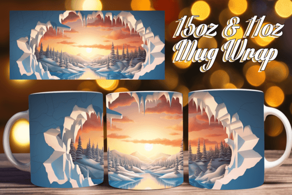 Download Winter Magic in 3D Mugs - Mugs Collection