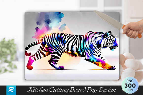 Download Tiger Cutting Board, Neon Light Decor - Decor Collection