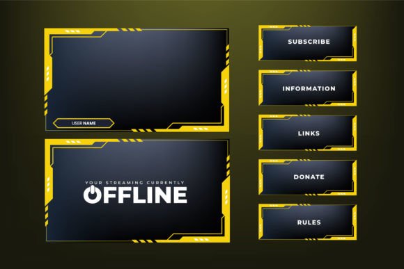 Download Futuristic Gaming Overlay Template - Template Collection