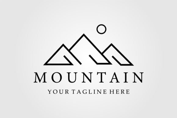 Download Mountain Logo Line Art, Icon and Symbol - Logo Collection
