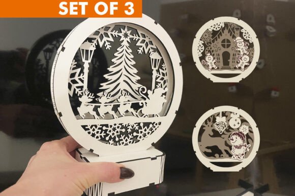 Download LED Light Christmas Decoration Set of 3 - Decor Collection