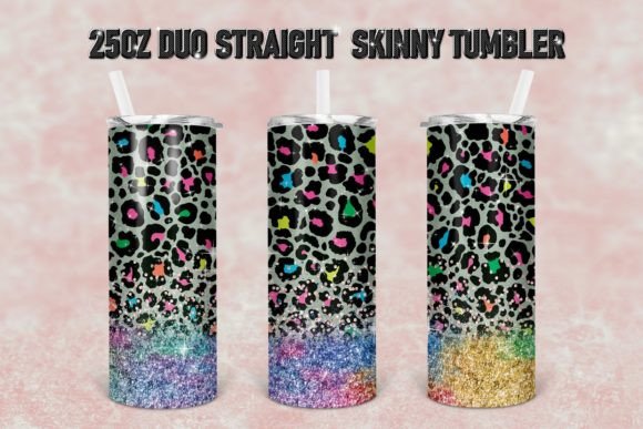 Download Foil Leopard 25oz Duo Skinny Tumbler 15 - Premium Resources