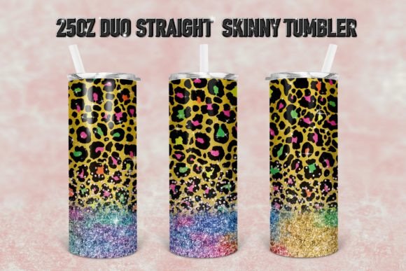 Download Foil Leopard 25oz Duo Skinny Tumbler 14 - Premium Resources