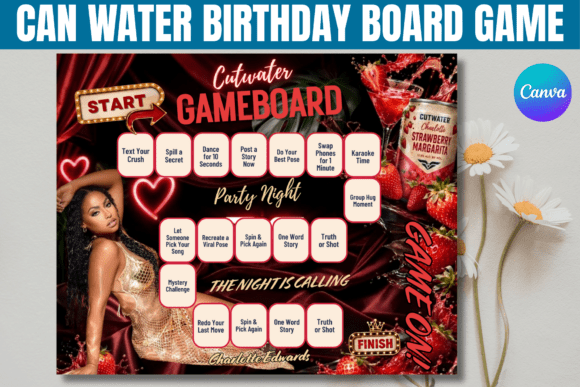 Download Can Water Birthday Board Game Template - Template Collection