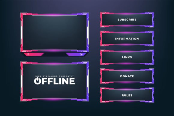 Download Futuristic Gaming Overlay Template - Template Collection