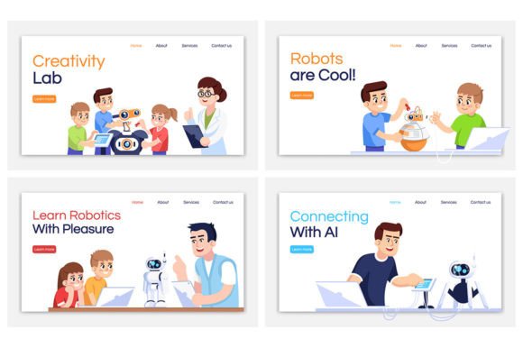 Download Robotics Courses Landing Page Templates - Template Collection