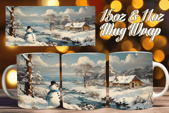 Download Magical Winter Mugs: Mug Wrap 15oz - Premium Resources