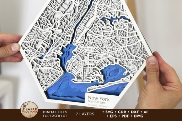 Download New York City Engraved Map Template - Template Collection