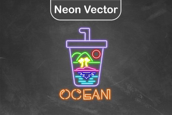 Download Neon Logo Vector - Drink Ocean - Logo Collection