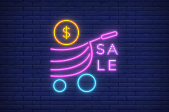 Download Neon Logo Flash Sale Template in Shop - Logo Collection