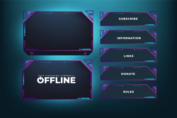 Download Digital Streaming Overlay Template - Template Collection