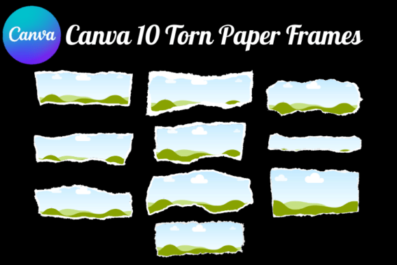 Download Canva Torn Paper Ripped Frame Template - Template Collection