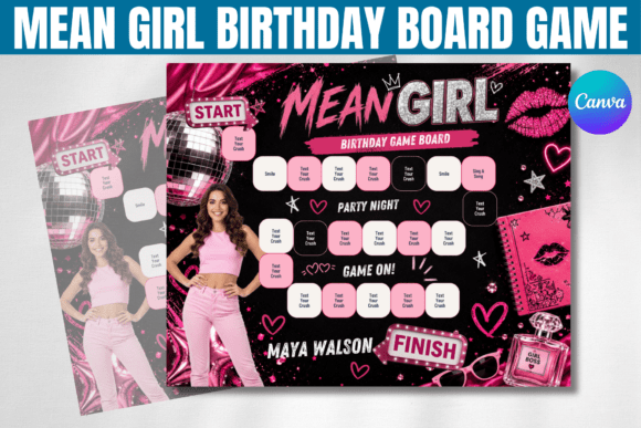 Download Mean Girl Birthday Board Game Template - Template Collection