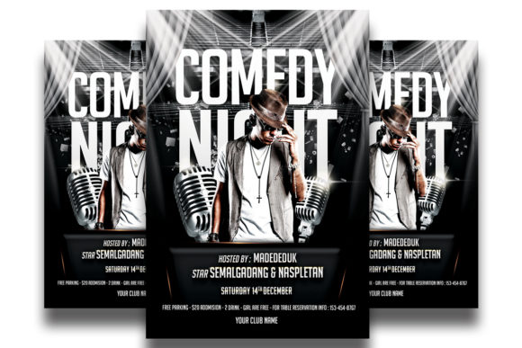 Download Comedy Show Poster Template - Template Collection