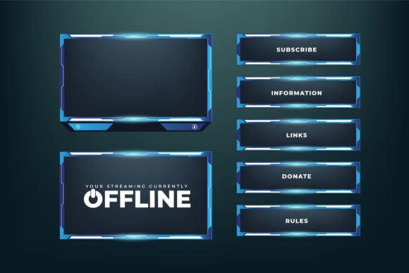 Download Gaming Frame and Streaming Template - Template Collection
