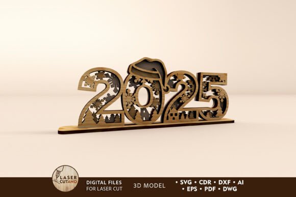 Download 2025 New Year Decorative Stand - Decor Collection