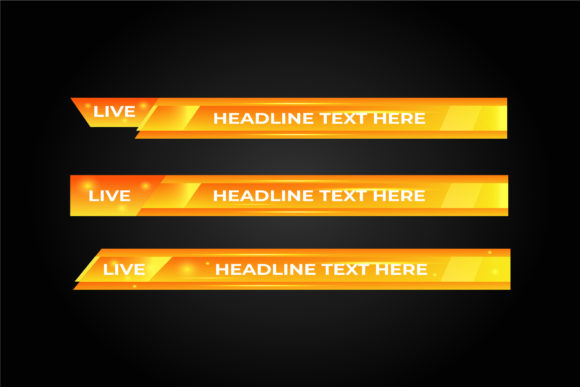 Download Lower Thirds for Template Design Media - Template Collection