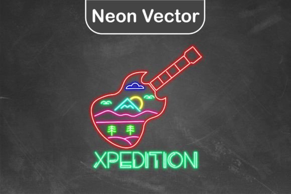 Download Neon Logo Vector - Guitar Xpedition - Logo Collection