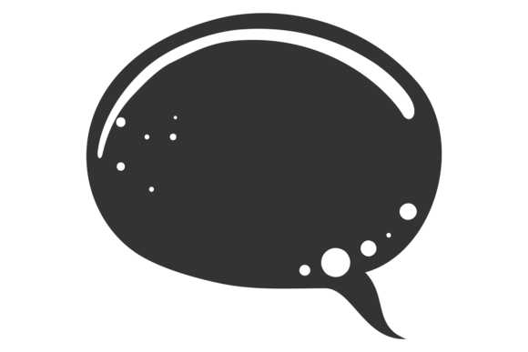 Download Comic Speech Bubble Black Template. Empt - Template Collection