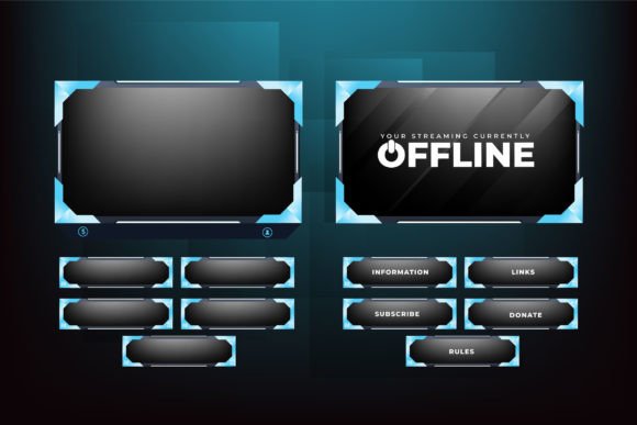 Download Live Gaming Overlay Vector Template - Template Collection